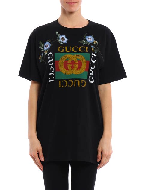 gucci shirt with flower on the back is for men|gucci jersey t shirt.